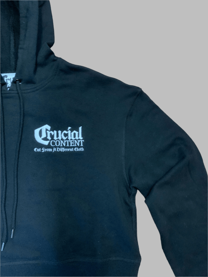 CROPPED PREMIUM CUT HOODIE - Crucial Content Apparel