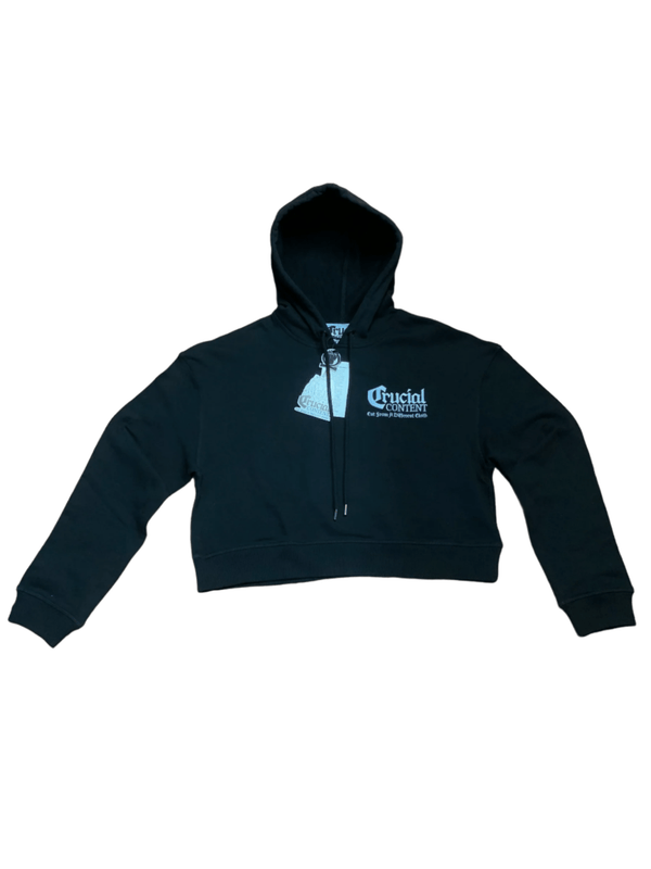 CROPPED PREMIUM CUT HOODIE - Crucial Content Apparel