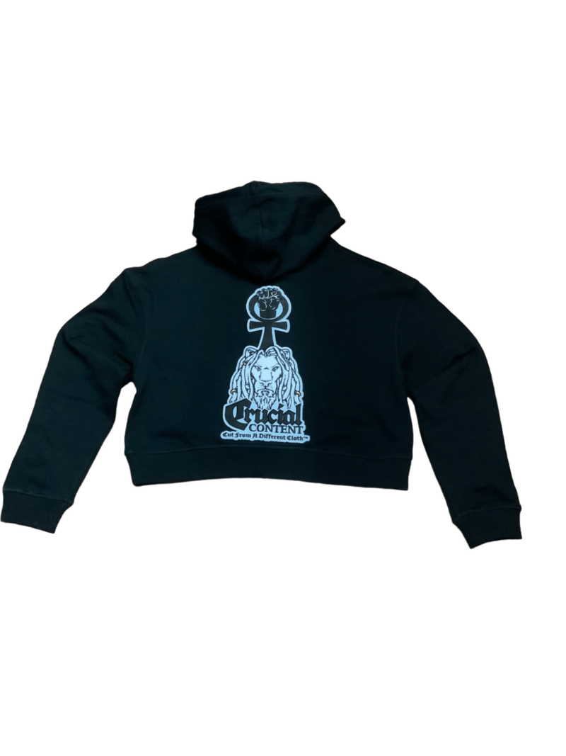 CROPPED PREMIUM CUT HOODIE - Crucial Content Apparel