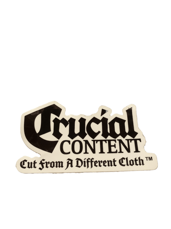 CRUCIAL CONTENT LAMINATED STICKER SET - Crucial Content Apparel