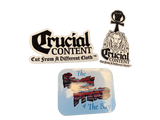 CRUCIAL CONTENT LAMINATED STICKER SET - Crucial Content Apparel