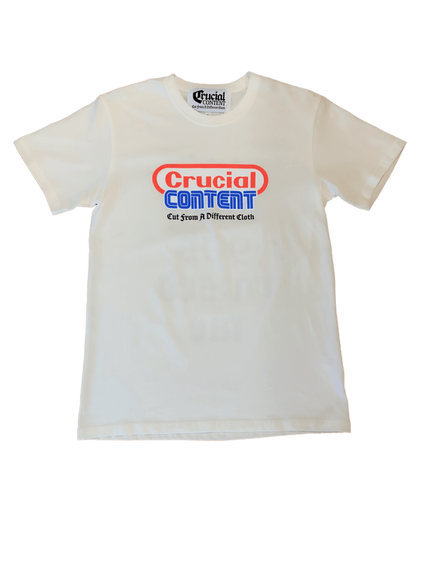 GAME OVER GRAPHIC OFF WHITE TEE - Crucial Content Apparel