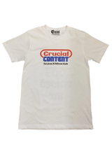 GAME OVER GRAPHIC WHITE TEE - Crucial Content Apparel