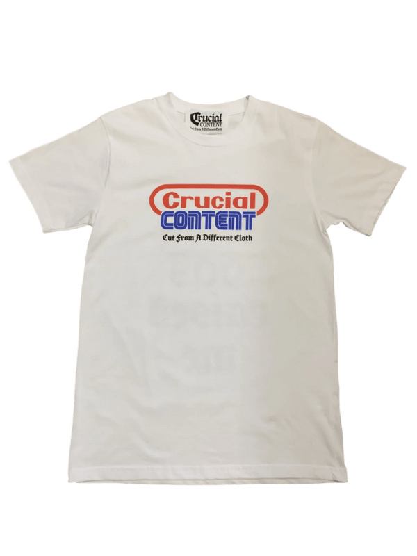 GAME OVER GRAPHIC WHITE TEE - Crucial Content Apparel