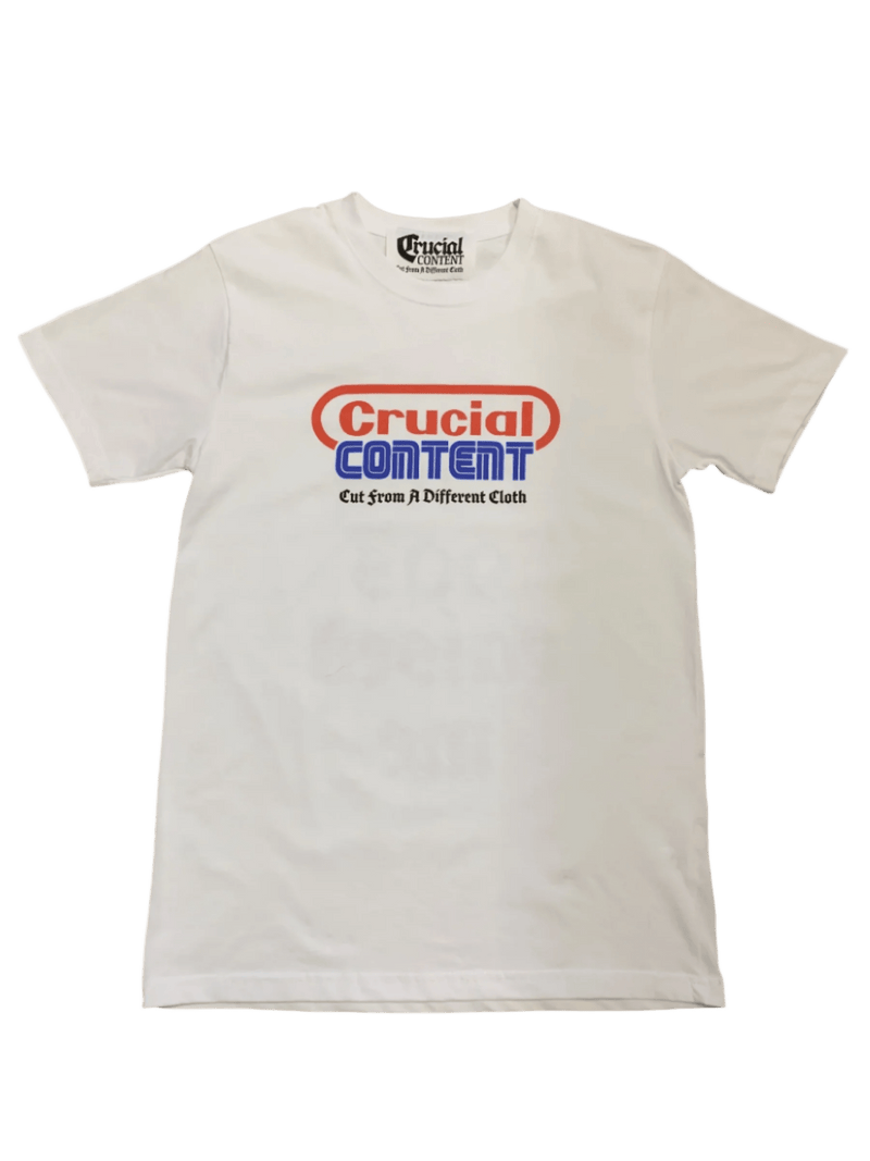 GAME OVER GRAPHIC WHITE TEE - Crucial Content Apparel