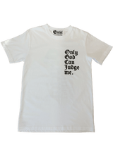 OG (ONLY GOD CAN JUDGE ME.) WHITE TEE - Crucial Content Apparel