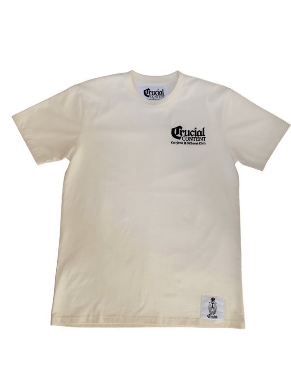 PREMIUM CUT RASTA EMBROIDERED TEE - Crucial Content Apparel